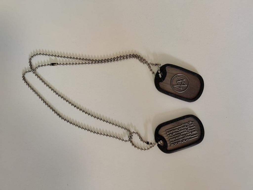 Watch Dogs dog tag ketting, Ophalen of Verzenden, Gebruikt