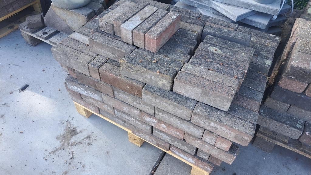 Klinkers waalformaat bont, Ophalen of Verzenden, Gebruikt, Beton, Klinkers