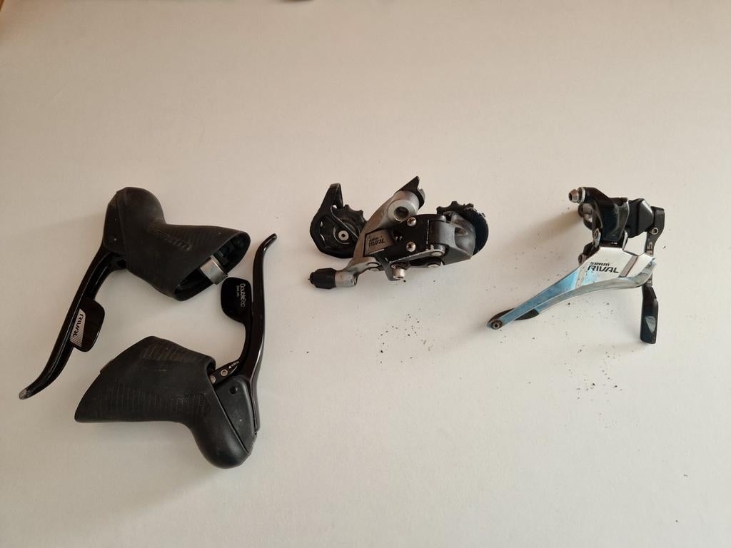 SRAM Rival 2x11 Speed Groepset (Shifters, Derailleurs), Fietsen en Brommers, Fietsonderdelen, Gebruikt, Overige materialen, Ophalen of Verzenden