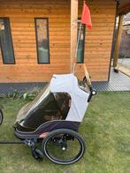 BoBike 2-in-1 fietskar en wandelwagen - zwart/bruin, Ophalen, Opvouwbaar, Zo goed als nieuw, Kinderkar