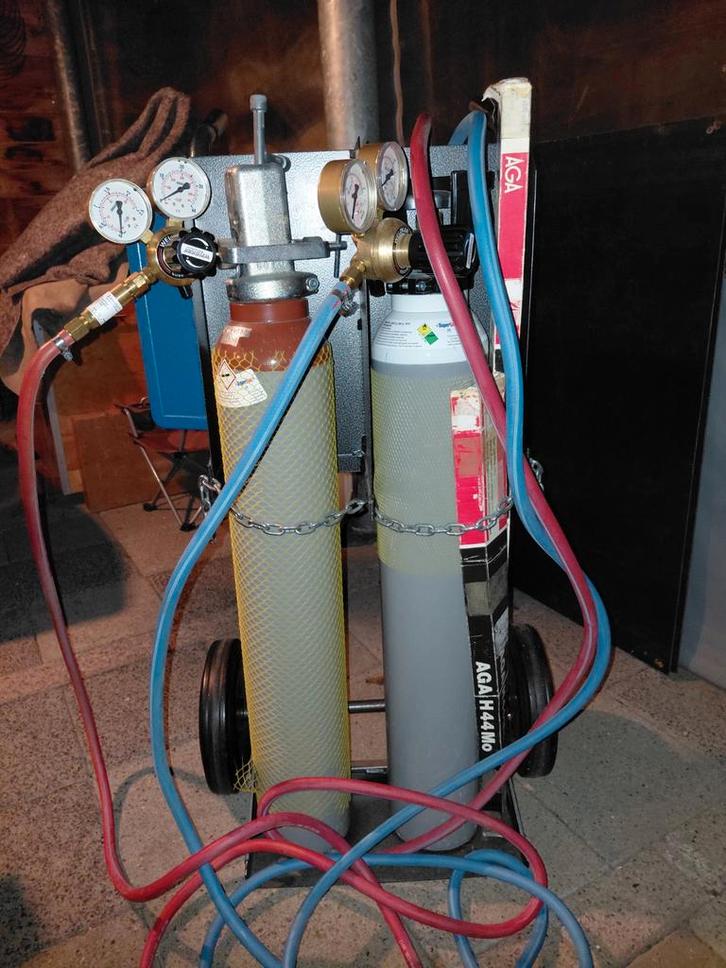 Gloor Autogeen lasapparaat met toebehoren, Doe-het-zelf en Verbouw, Gereedschap | Lasapparaten, Zo goed als nieuw, Overige typen