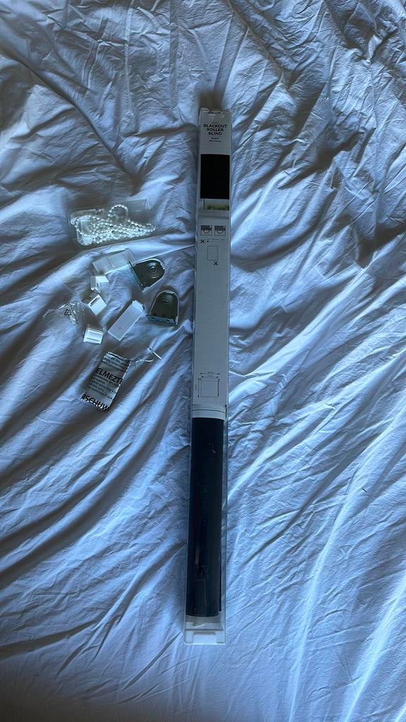 Nieuw verduisterend rolgordijn, Zwart, Nieuw, 150 tot 200 cm, 50 tot 100 cm