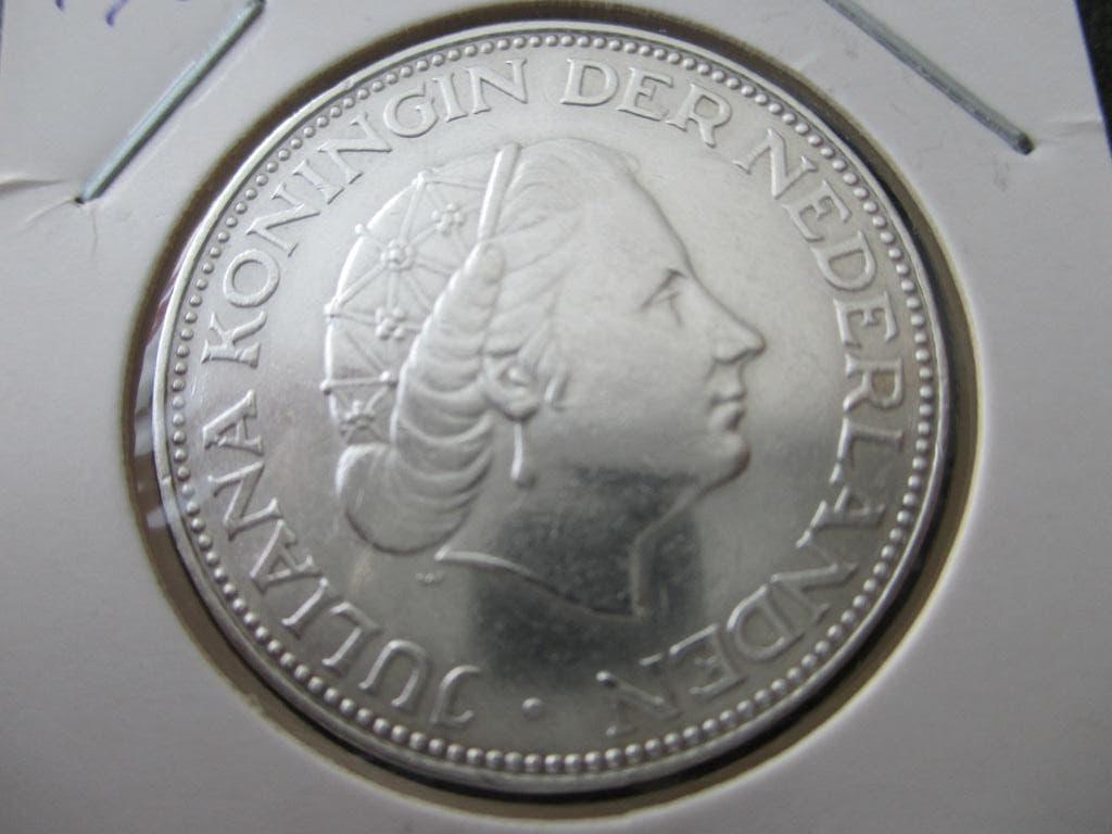 Rijksdaalder 1961, Postzegels en Munten, Koningin Juliana, Zilver, Ophalen of Verzenden, Losse munt