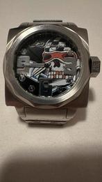 Stoer Ed Hardy Horloge - Love Kills Slowly, Overige merken, Gebruikt, Staal, Polshorloge