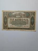 Hongarije 10 Korona 1920 - Zeldzaam Bankbiljet, Ophalen of Verzenden, Hongarije, Los biljet