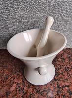 Witte aardewerken vijzel met stamper Goedewaagen Delfts Wit, Ophalen of Verzenden