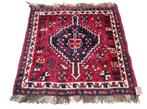 Vintage Perzisch wol tapijt square Qashqai nomad 93x95cm, Gebruikt, 50 tot 100 cm, Vintage Perzisch, Onbekend