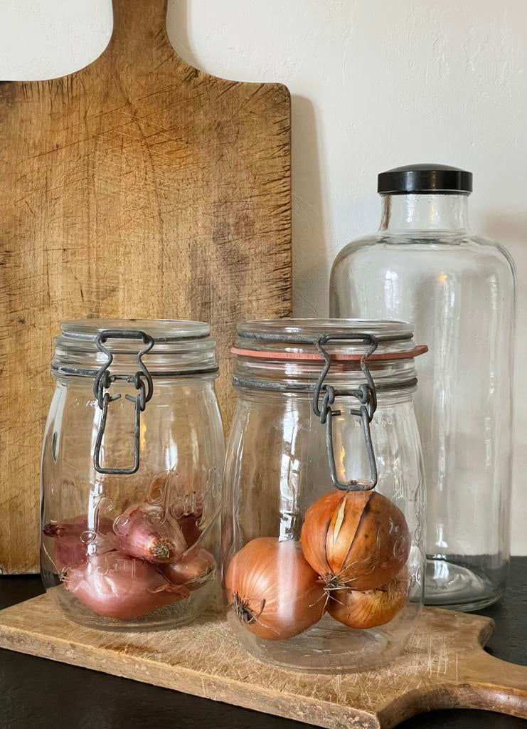 Brocante oude weckpot LE PARFAIT 1 Liter, Ophalen of Verzenden