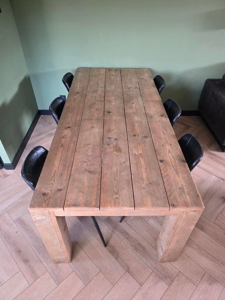 Complete steigerhouten set van Jorg., Ophalen, Rechthoekig, 200 cm of meer, 50 tot 100 cm