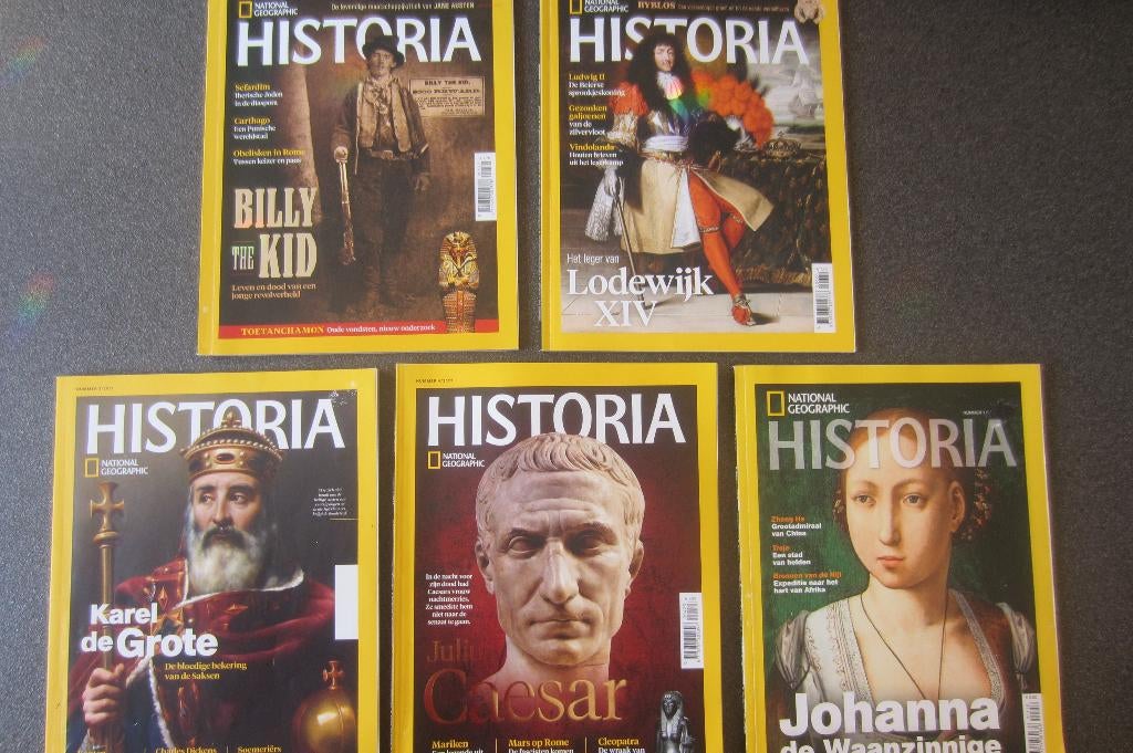 5x Historia tijdschrift  (national geographic), Ophalen of Verzenden, 1980 tot heden, Buitenland, Tijdschrift