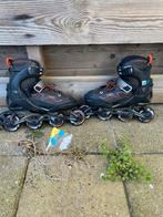 Verstelbare Inline Skates Oxelo Fit 35-38 Zwart/Oranje, Overige merken, Kinderen, Ophalen of Verzenden, Inline skates 4 wielen