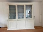Vitrinekast hout antiek glas wit, Ophalen, 200 cm of meer, Grenenhout, 200 cm of meer