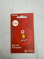 Vodafone Prepaid Simkaart met €5 tegoed 100 stuks gesealde, Ophalen of Verzenden, Nieuw, Vodafone, Simkaart