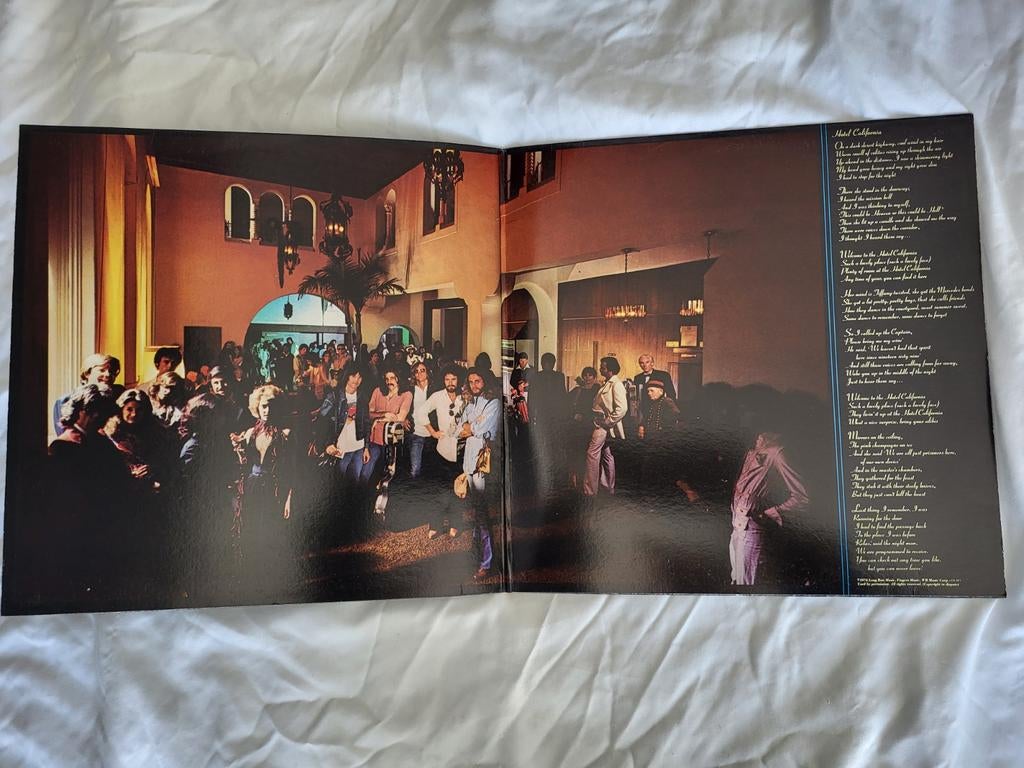 Hotel California (originele jaren 70 persing), Inclusief binnenhoes, Ophalen of Verzenden, Zo goed als nieuw, Overige formaten