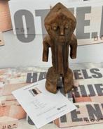Antiek Beeld Hout-Figuur Legaal Congo 1940-50 + Certificaat, Ophalen of Verzenden