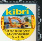 Sticker: Kibri (2), Ophalen of Verzenden, Zo goed als nieuw, Bedrijf of Vereniging