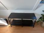 Zwart IKEA TV-meubel / salontafel met glazen blad, Huis en Inrichting, Ophalen, 50 tot 100 cm, Minder dan 100 cm, 25 tot 50 cm
