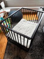 Prénatal inklapbare babybox zwart + 2 speelkleden, Kinderen en Baby's, Boxen, Ophalen, Gebruikt, Rechthoekig, In hoogte verstelbaar