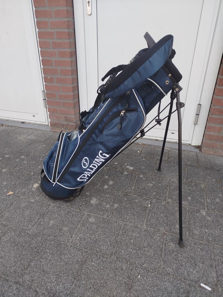 Spalding Golftas - Blauw met Stand, Ophalen, Gebruikt, Tas, Overige merken