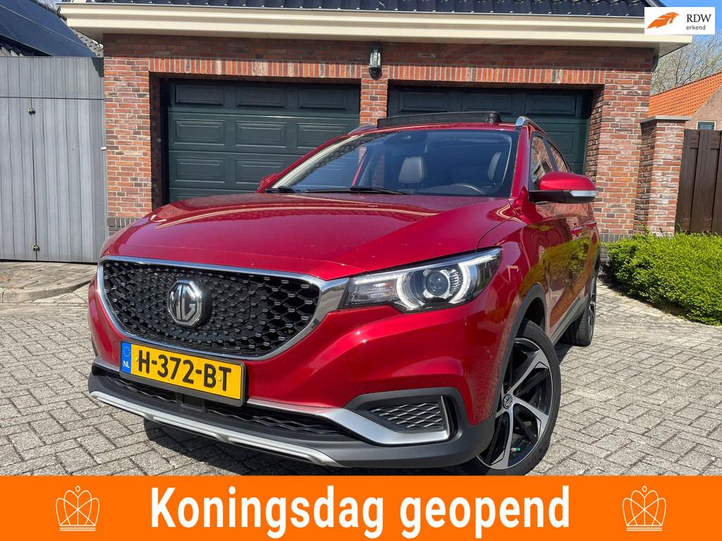 MG MG ZS EV Luxury 45 kWh NAVI PANORAMADAK CRUISE SOH 90%, Auto's, MG, Adaptive Cruise Control, Gebruikt, Zwart, ZS