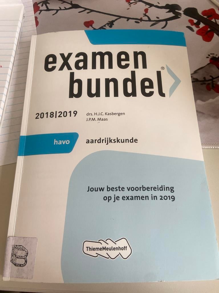 Examenbundel Aardrijkskunde HAVO 2018/2019, Boeken, Studieboeken en Cursussen, Ophalen of Verzenden, Gamma, Gelezen, Overige niveaus