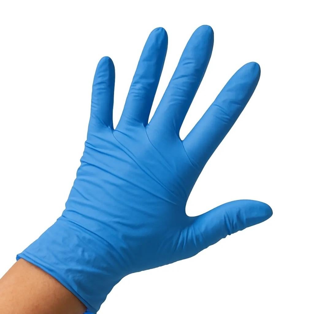 Handschoen nitril CAT.III ongepoederd – BLAUW (10x100 stuks), Verzenden, Nieuw