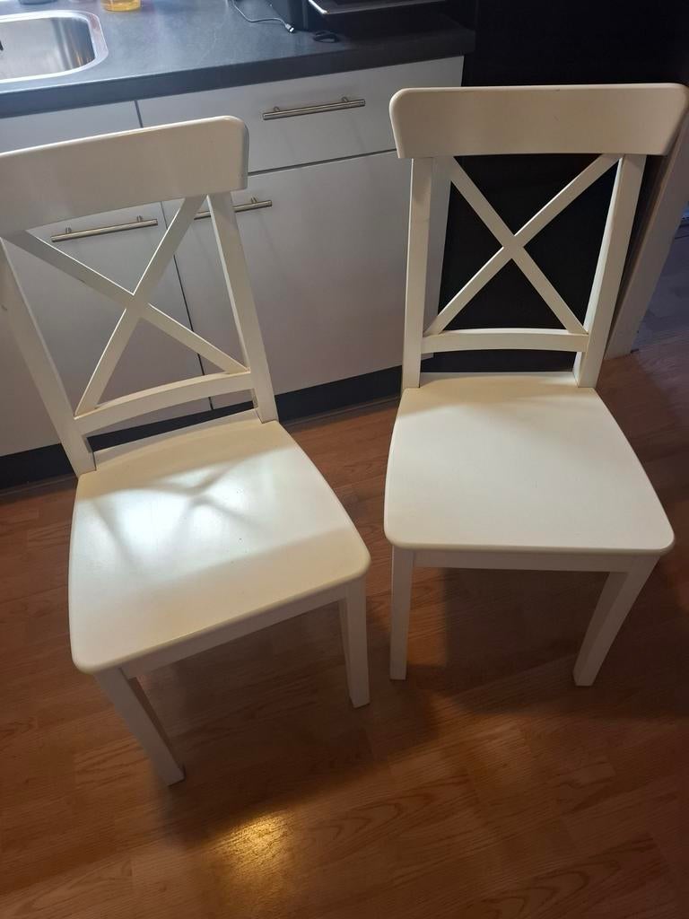 4x ikea Liatorp stoelen, Ophalen, Zo goed als nieuw, Wit, Vier