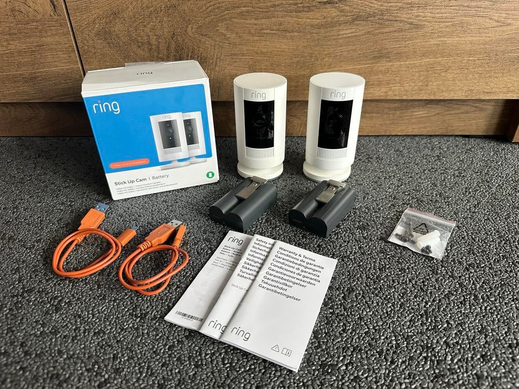 2x Ring Stick Up Cam Battery Batterij Accu zo goed als nieuw, Ophalen of Verzenden, Zo goed als nieuw