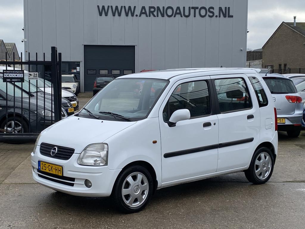 Opel Agila 1.2-16V Elegance, APK TOT 28-12-2026, STUURBEKRAC, Auto's, Oldtimers, Voorwielaandrijving, Metallic lak, 1199 cc, Wit