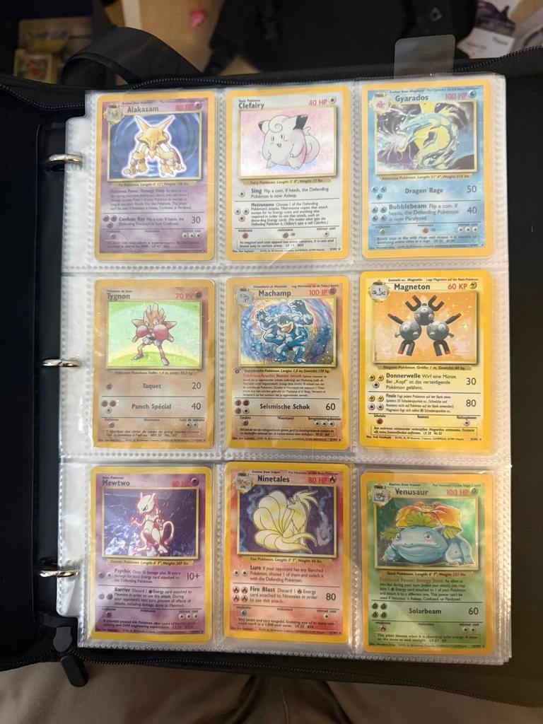 Zeldzame pokemon kaarten base set 90s, Ophalen, Zo goed als nieuw, Meerdere kaarten