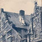 Delfts blauw tegeltableau - Hollandse gevels, Antiek en Kunst, Ophalen