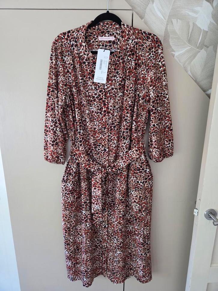 STUDIO ANNELOES SHELBY DRESS...maat xl...ZGAN, Kleding | Dames, Jurken, Zo goed als nieuw, Maat 46/48 (XL) of groter, Zwart, Knielengte