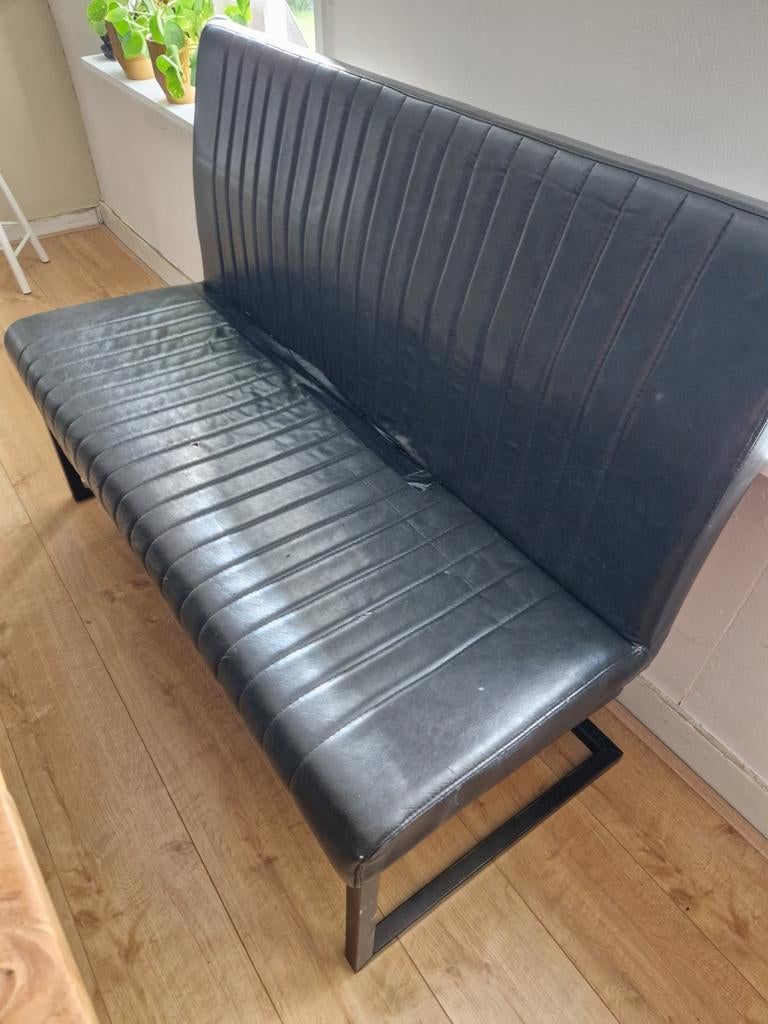 Eetkamerbank - Zit uitstekend, gratis af te halen!, Huis en Inrichting, Stoelen, Gebruikt, Zwart, Ophalen of Verzenden, Eén