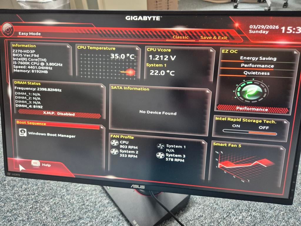 Gaming PC i5-7600K, GTX 970, 8GB ram, Ophalen, Gebruikt, 8 GB, Zelf gebouwde pc