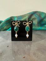 Akoya zoutwater parel saffier geluk balans harmonie uniek, Hangers, Nieuw, Ophalen of Verzenden, Met edelsteen