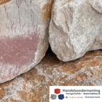 Grauwacke breuksteen beige bruin grijs rots schanskorf tuin, Overige materialen, Verzenden, Nieuw, Kei