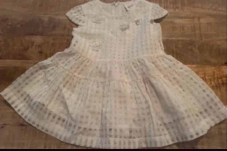 Le Chic jurk wit maat 74, Ophalen of Verzenden, Zo goed als nieuw, Meisje, Jurkje of Rokje