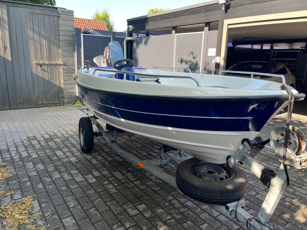 With viksund 3.85, Watersport en Boten, Vis- en Consoleboten, Ophalen of Verzenden, Zo goed als nieuw, 30 tot 50 pk, 3 tot 6 meter