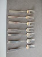 Zeven vintage taart vorken van sola Elite, Ophalen of Verzenden