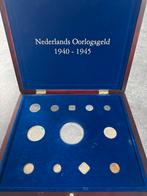 Nederlands Oorlogsgeld 1940-1945 Muntenset met zilver!, Ophalen of Verzenden, Koningin Wilhelmina, Overige waardes, Setje