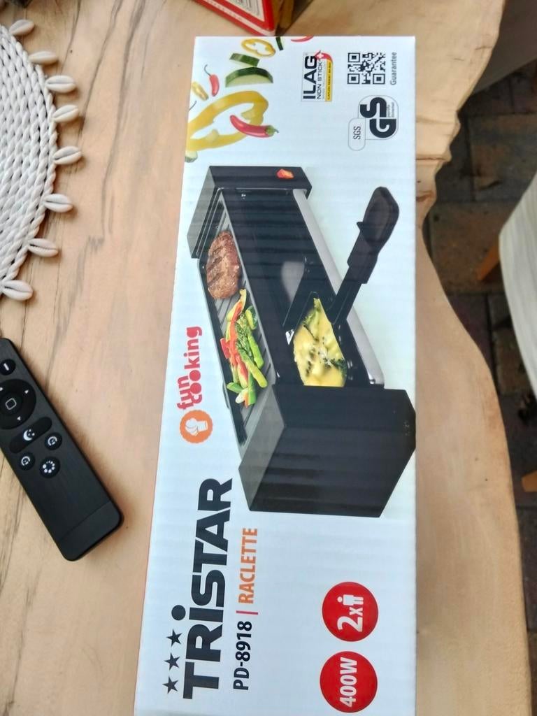 Tristar PD-8918 Raclette Grill 400W - 2 personen, Witgoed en Apparatuur, Ophalen of Verzenden, Nieuw, Minder dan 4 personen