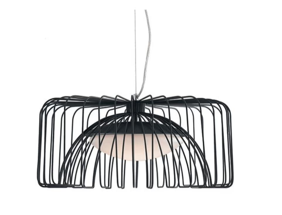 Eco-Light LED-Cougar-Nero Hanglamp 24W 50cm – Zwart – NIEUW, Nieuw, Ophalen of Verzenden, Modern, Metaal