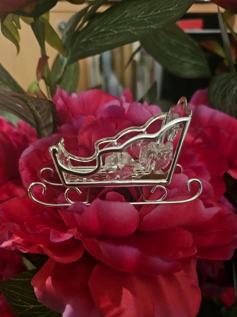 Verzilverende swarovski  slee, Ophalen of Verzenden, Zo goed als nieuw, Zilver, Metaal