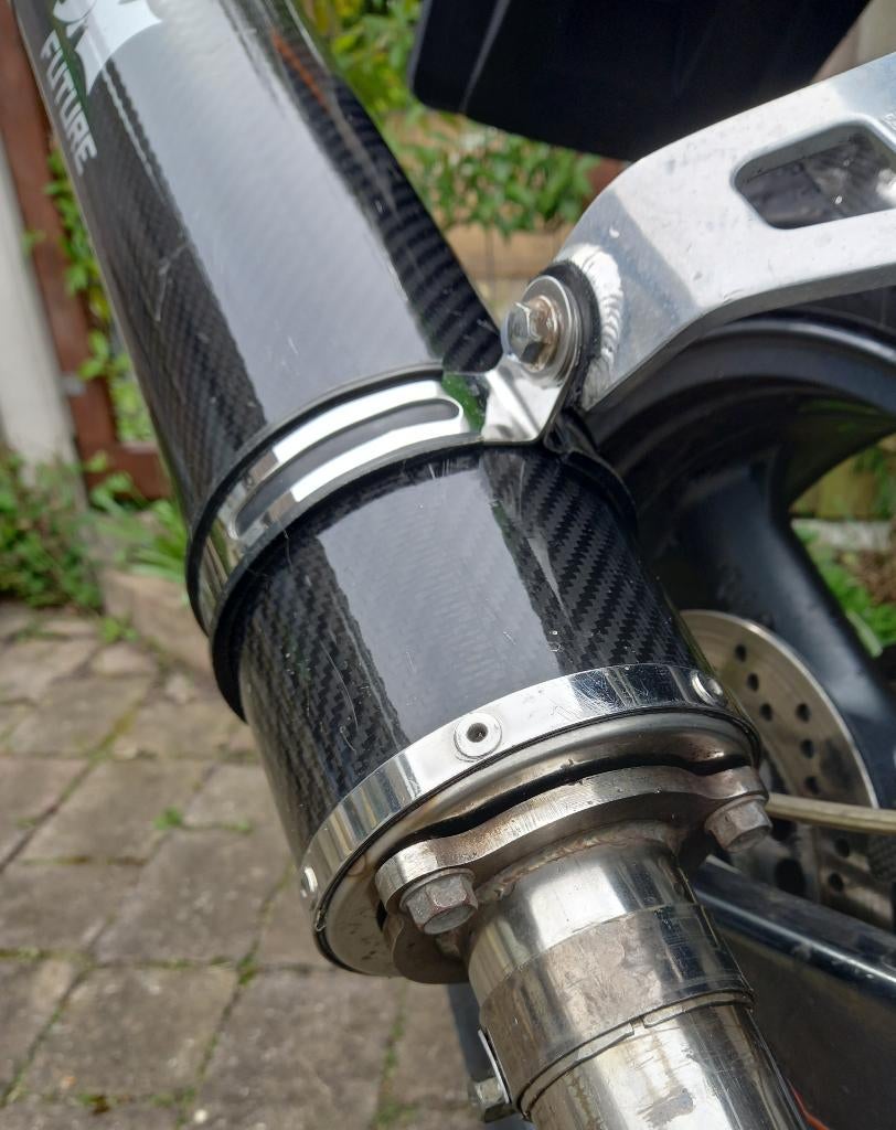 BSM future carbon sportdemper met E-keur en DB- killer, Motoren, Tuning en Styling, Ophalen of Verzenden