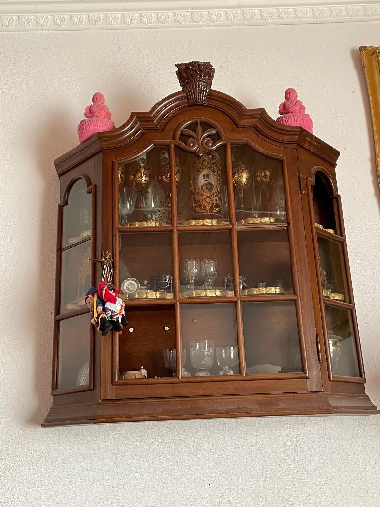 antiek vitrinekast, Antiek en Kunst, Antiek | Meubels | Kasten, Ophalen