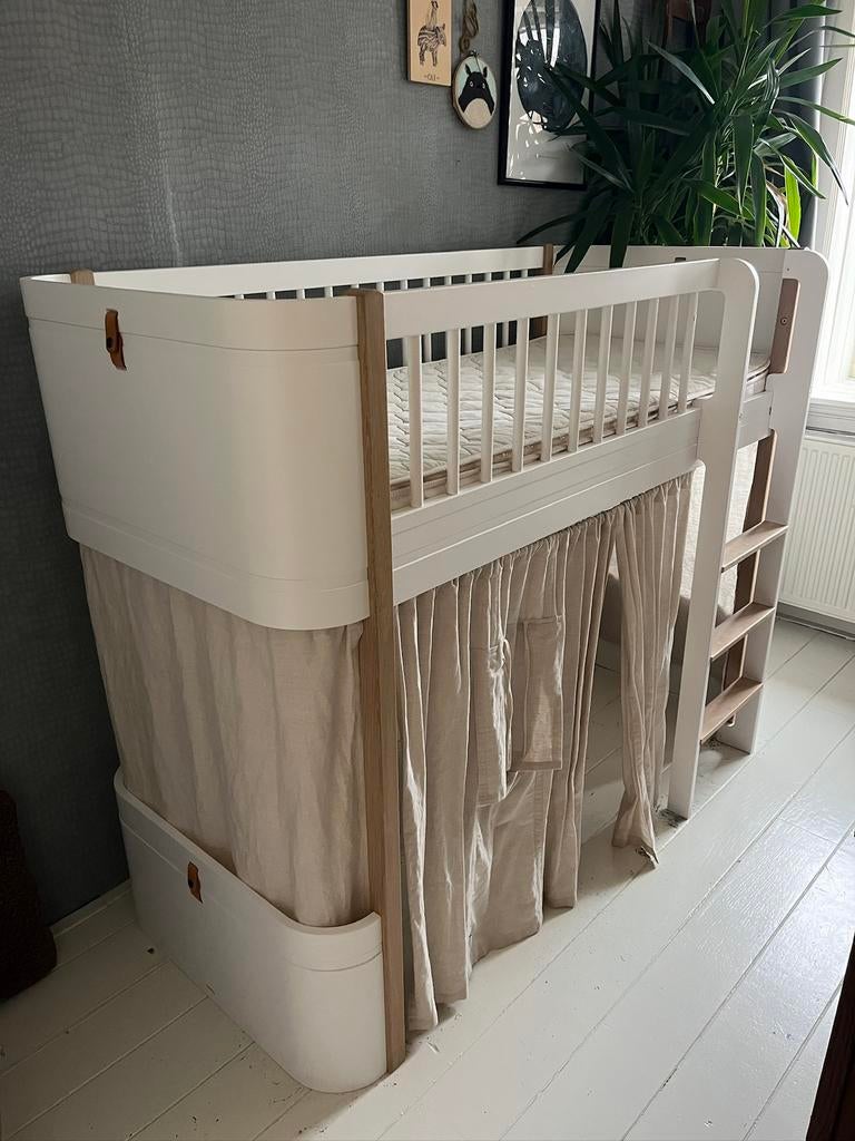 Oliver Furniture Mini+ Low Loft incl ombouw naar Junior Bed, Ophalen, Gebruikt, Hoogslaper