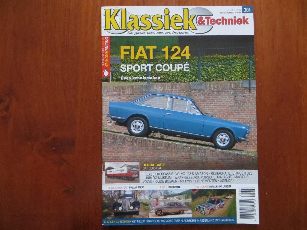Klassiek & Techniek 301 Fiat 124 Sport Coupé, DAF 2600 DKB, Ophalen of Verzenden, Nieuw, Mitsubishi