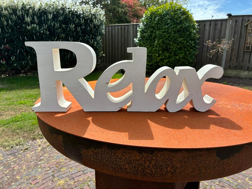 RIVERDALE woonaccessoire RELAX, Huis en Inrichting, Woonaccessoires | Tekstborden en Spreuken, Ophalen, Gebruikt