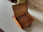 Rieten Riet Picknick Mand Koffer, Hobby en Vrije tijd, Picknickmanden, Ophalen, Zo goed als nieuw, Zonder inhoud
