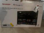 Sharp 43" 4K Ultra HD Google TV Smart LED TV, Audio, Tv en Foto, Televisies, LED, 50 Hz, Nieuw, Ophalen of Verzenden
